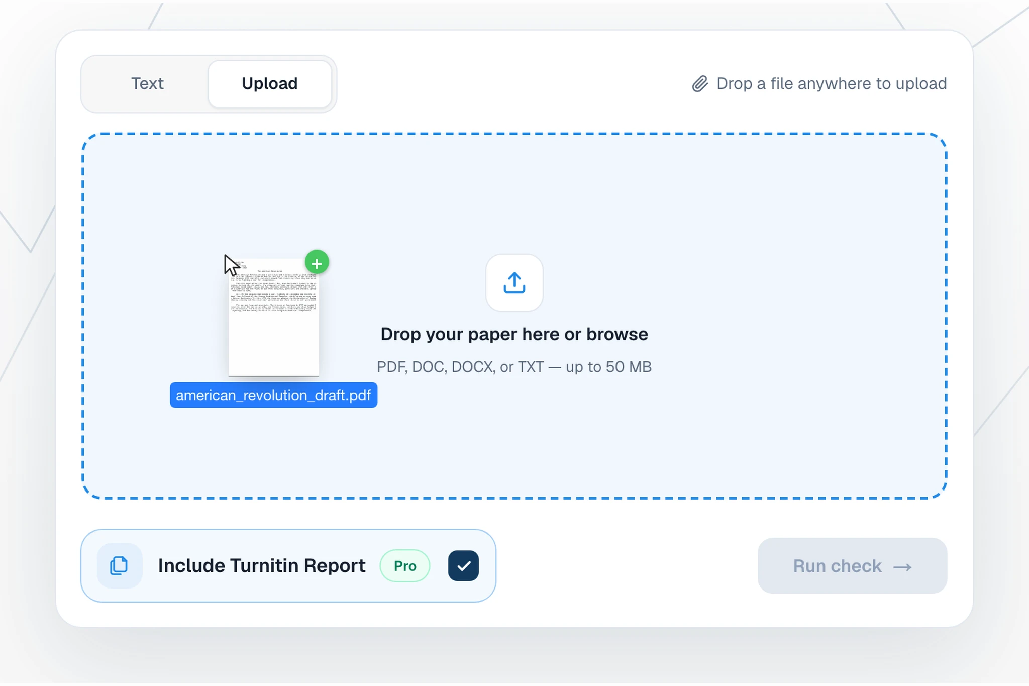 Upload your paper in academi.cx
